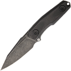 Stedemon UncleOne 8.75" Black Carbon Fiber Handle Fixed Knife