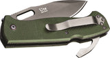 Kizlyar Ute Linerlock Green G10 Black TiNi 440C Utility Folding Knife 0111