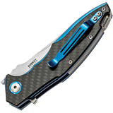 MKM Maniago Knife Makers Raut Framelock Viper Carbon Fiber Folding Knife V011