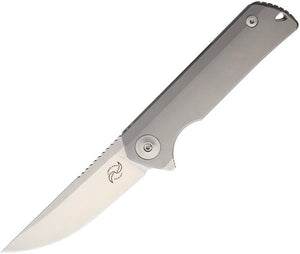 Liong Mah Designs Warrior One Version 2 Gray Titanium Folding Pocket Knife