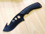 Mantis Foundation Fixed Blade Black Gut Hook Stainless Hunting Knife TA2XLB