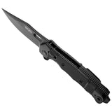 SOG Seal XR Lock Black GRN Folding S35VN Stainless Clip Point Knife 12210157