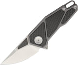 Stedemon Carbon Fiber Handle Stonewash Folding Pocket Knife s35vn Blade