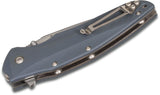 Kizlyar Zorg Linerlock Gray G10 Satin AUS-8 Stainless Tanto Folding Knife 0224